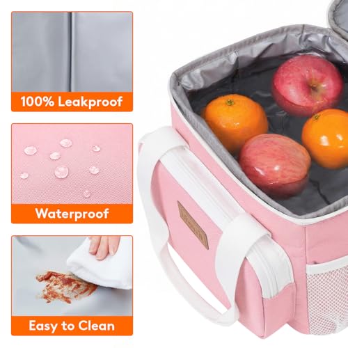 Insulated Lunch Box for Men (Light Pink / Medium(9L))