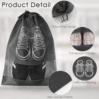 10 Pcs Portable Travel Shoe Bags (Multicolor)