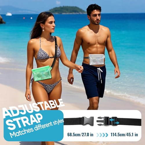 Waterproof Bag Fanny Packs for Women (Black&Black)