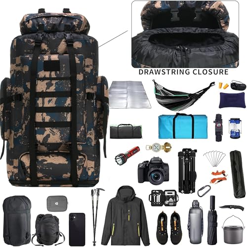 Hiking Backpack for Men 70L (100l-bluemix)