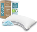 Coop Home Goods Cool+ Crescent Adjustable Pillow, King Size Plus Shaped Memory by CoopSleepGoods
