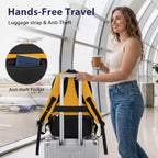 Yellow Backpack for Women (Yellow / 17 Inch)