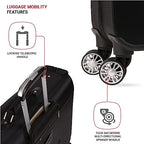 7895 Premium Garment Bag with Spinner Wheels (24 inch Spinner / Black)