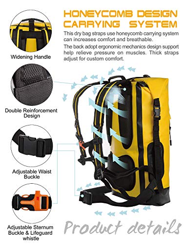 Waterproof Backpack for Men 20L (40L / Yellow)