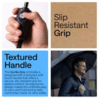 Compact Travel Size Umbrella for Rain (Sky Blue Clouds + Black)