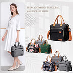 Insulated Lunch Bag Soft Cooler Bag for Beach Travel Picnic (Large / A6: Dark Grey)