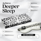 Pure Silk Sleep Mask [100% 6A Mulberry Silk (Leopard Print)