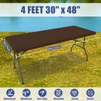 2 Pack Rectangle Spandex Fitted Table Cloth (Coffee / 48" x 30" (Rectangular))