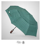 Folding Umbrella Real Wood Handle Walnuts Alpine Green (Walnuts Alpine Green)