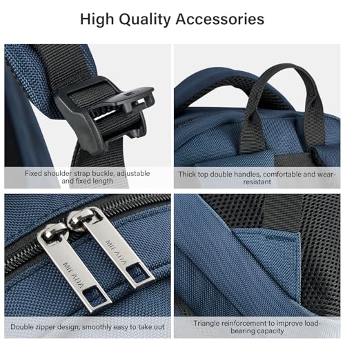 Travel Backpack For Men Laptop Backpack Women Business Carry On Backpack Airline Approved Fits 16.5 Inch Laptop Bag Work Backpack (Blue)