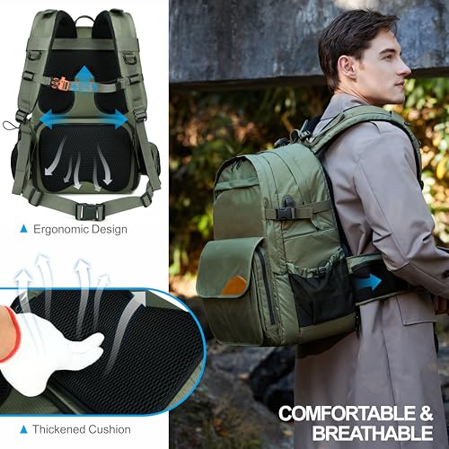 Green Professional Camera Backpack (Green Water Resistant Nylon)