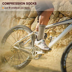 Men 6 Pack Athletic Compression Crew Socks for Running Gym Sports (11-13 / Gray Heather 3738)