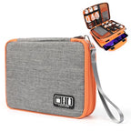Travel Cable Organizer Bag (Large / Gray)