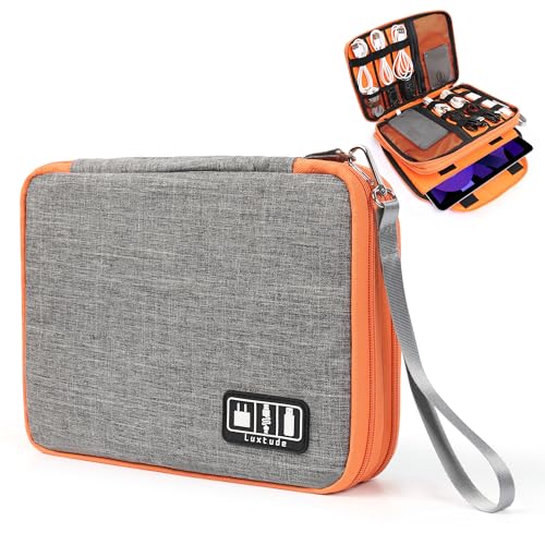Travel Cable Organizer Bag (Large / Gray)