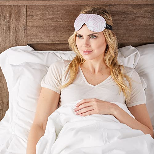 40 Blinks No Pressure Printed Eye Mask for Travel & Sleep (Zebra / 1 Count (Pack of 1))