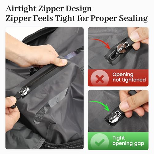 Vacuum Seal Backpack for Travel with Pump (17.3 / Black Q)