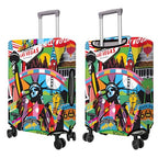 Travel Luggage Cover Suitcase Protector Fits 18 (B-3 / XL(29-32in))