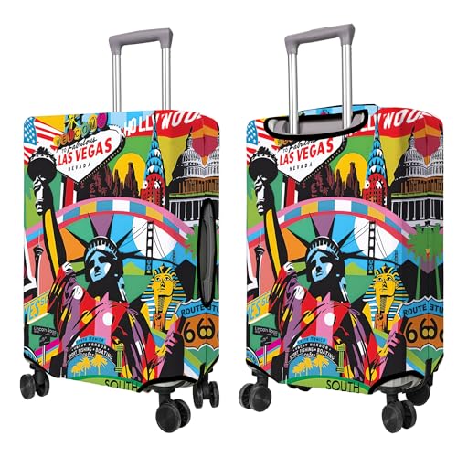 Travel Luggage Cover Suitcase Protector Fits 18 (B-3 / XL(29-32in))