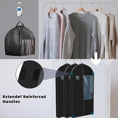 Garment Bags with 4" Gusseted (Black / 50")