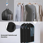 Garment Bags with 4" Gusseted (Black / 43")