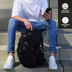 Design Backpack for Men with Apple Find My SD803BT013 (Black-finder / Standard)