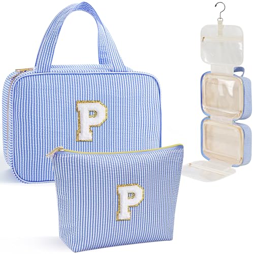 Hanging Toiletry Bag for Women (Blue / P)