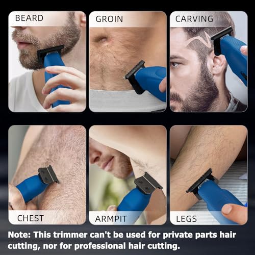 Professional Beard Trimmer for Men (Blue)
