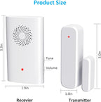 Wireless Door Chime, Door Open Sensor Alarm When Entry Business/Office/Store - Image 7