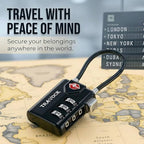 TSA Approved Luggage Locks (1.4*0.72*3.54 in / 4 Color Pack)