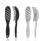 Guojiang Curved Vented Detangling Hair Brush Barber Hairdressing Fast Drying Detangling Curved Vent Brush
