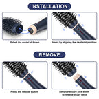 Hair Dryer Brush Set (Prussian Blue)