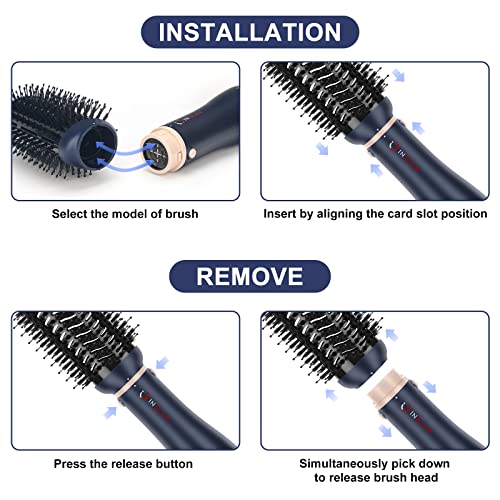 Hair Dryer Brush Set (Prussian Blue)