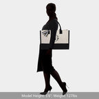 TOPDesign Personalized Initial Jute/Canvas Beach Bag, Monogrammed Gift Tote Bag - Image 5