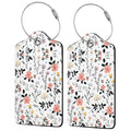 Blooming Flowers Luggage Tags for Suitcases (Blooming Flowers)