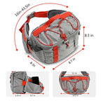 Hydration Waist Pack Hip Pack Running Fanny Pack with 1.5 L Water Bladder for Biking Hiking Gray (Gray / 1.5L Bladder)