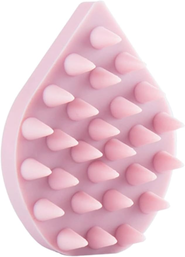 Pink Scalp Massage Brush, Silicone Hair Massager, Dry Shampoo, Curly and Straight Hair Brush, Shower Brush, Massage and Reduce Dandruff Styling Tools and Appliances
