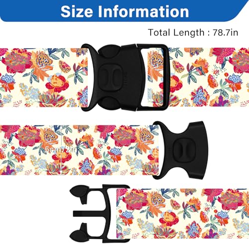 Luggage Straps for Suitcases (Rose Red)