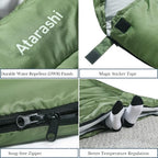 Sleeping Bag for Adults & Kids (Army Green/Regular(33''x87''))