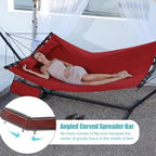 12FT 2 Person Hammock with Stand V (Red)