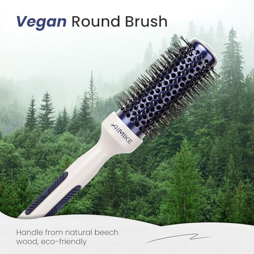 Nano Ionic Tech Small Round Brush (blue / 1.4 Inch / 35mm)