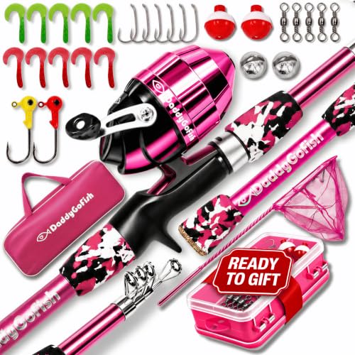 Kids Fishing Pole (Pink (Essential Set) / 5ft)