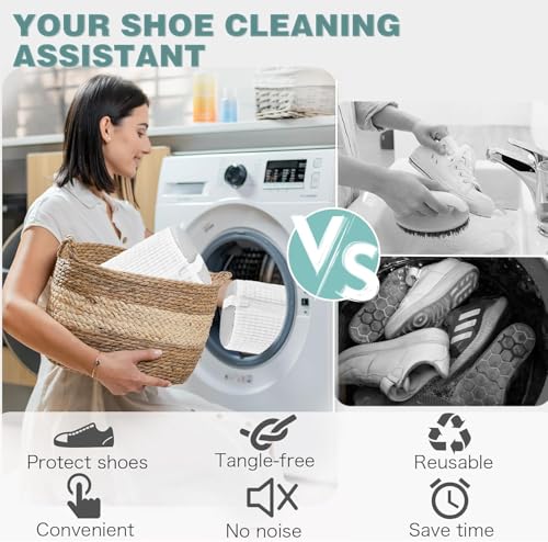 Shoe Washing Machine Bag (Light White)