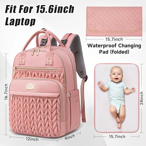 Diaper Bag Backpack (Pink)