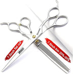 SHARONDS 7.5 Inch Stainless Steel Professional Barber Scissors Hair Thinning Scissors Hairdresser or Home Hairdresser Variant/Hybrid (7.5 inch-2pc)