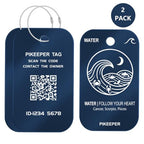 Water Zodiac Luggage Tag (Blue)