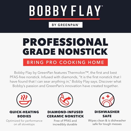 X Bobby Flay 16 Piece Ceramic Nonstick Cookware Set (16 Piece Cookware Set / Navy Blue)