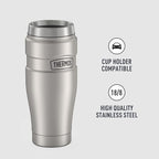 THERMOS Stainless King Travel Tumbler, 16 Ounce, Vacuum-Insulated | Matte Steel - Image 4