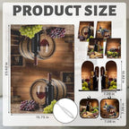Wine Grapes Kitchen Decor Set (Vintage Wine)
