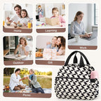 Lunch Bag Lunch Box for Women (B-B-Corduroy Stars / Medium - 10L)
