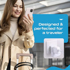 Denmark Travel Adapter Plug with Dual Usa Input (White)